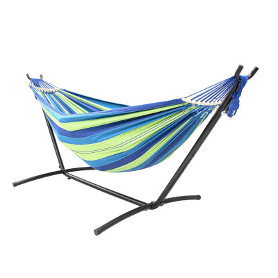 ჰამაკის სადგამი - მეტალის (+ ლურჯი ჰამაკი)